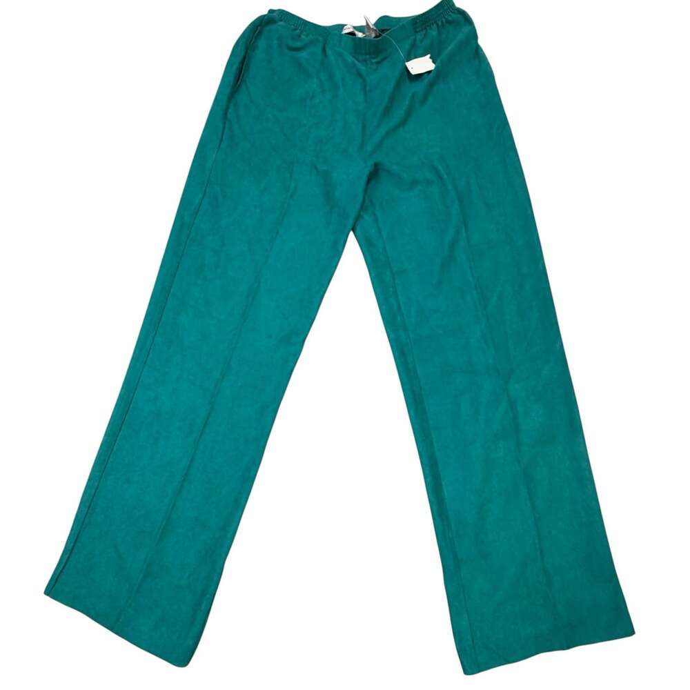 Drapers & Damons Women's Elastic Waist Velour Pants in Dusty Jade